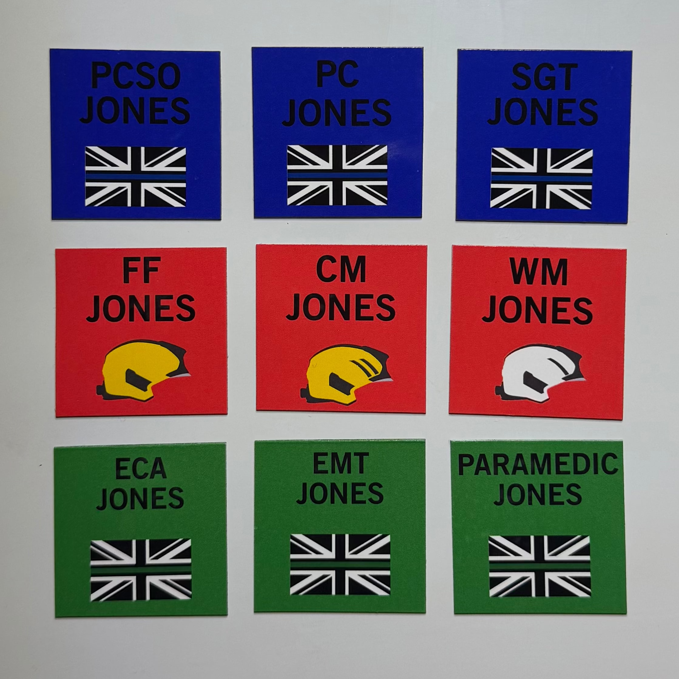 Small Magnetic Name Tags